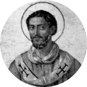 Portrait medallion of Pope Caius, after the basilica frieze