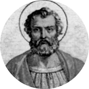 Portrait medallion of Pope Felix I, after the basilica frieze