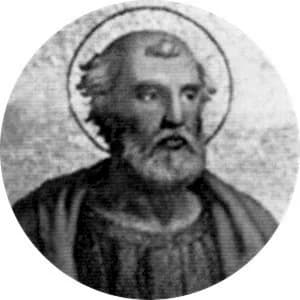 Portrait medallion of Pope Gelasius I, after the basilica frieze