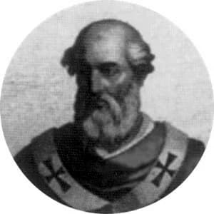 Portrait medallion of Pope Gregory IV, after the basilica frieze
