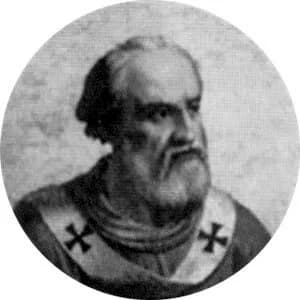 Portrait medallion of Pope John VIII, after the basilica frieze