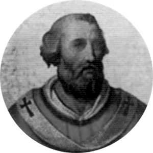 Portrait medallion of Pope John XII, after the basilica frieze
