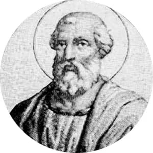 Portrait medallion of Pope Linus, after the basilica frieze