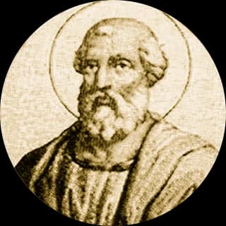 Portrait medallion of Pope Linus, after the basilica frieze