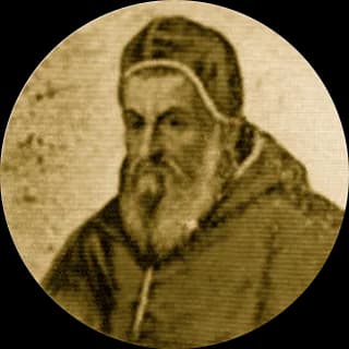 Portrait medallion of Pope Sixtus V, after the basilica frieze