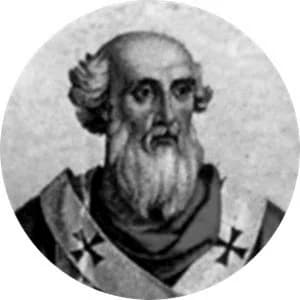 Portrait medallion of Pope Stephen III, after the basilica frieze