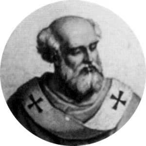 Portrait medallion of Pope Stephen IV, after the basilica frieze