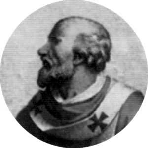 Portrait medallion of Pope Stephen VIII, after the basilica frieze
