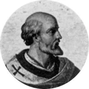 Portrait medallion of Pope Sylvester II, after the basilica frieze