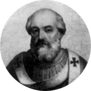 Portrait medallion of Pope Adrian II, after the basilica frieze
