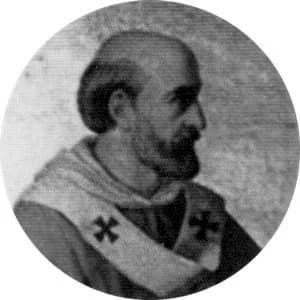 Portrait medallion of Pope Adrian IV, after the basilica frieze