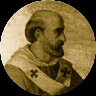 Portrait medallion of Pope Adrian IV, after the basilica frieze