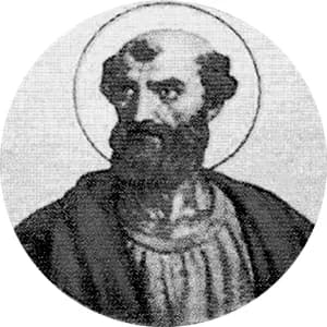 Portrait medallion of Pope Alexander I, after the basilica frieze