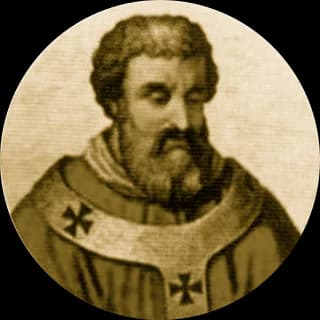 Portrait medallion of Pope Alexander II, after the basilica frieze
