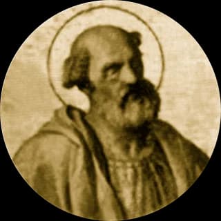Portrait medallion of Pope Anastasius II, after the basilica frieze