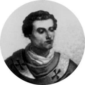 Portrait medallion of Pope Anastasius III, after the basilica frieze