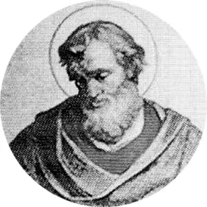 Portrait medallion of Pope Anicetus, after the basilica frieze
