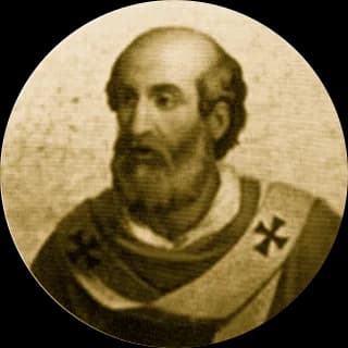 Portrait medallion of Pope Benedict IV, after the basilica frieze
