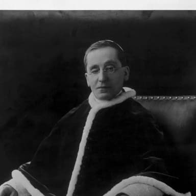 Photograph of Pope Benedict XV, rendered as a medallion