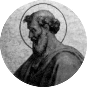 Portrait medallion of Pope Boniface I, after the basilica frieze