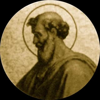 Portrait medallion of Pope Boniface I, after the basilica frieze