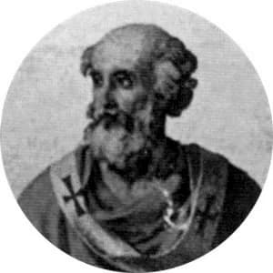 Portrait medallion of Pope Boniface III, after the basilica frieze