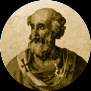 Portrait medallion of Pope Boniface III, after the basilica frieze