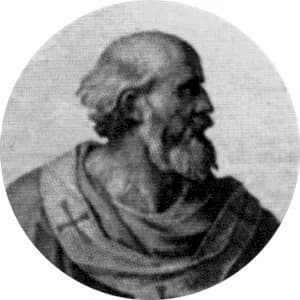 Portrait medallion of Pope Boniface V, after the basilica frieze