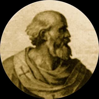 Portrait medallion of Pope Boniface V, after the basilica frieze