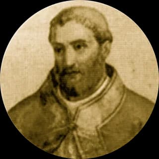 Portrait medallion of Pope Boniface VI, after the basilica frieze