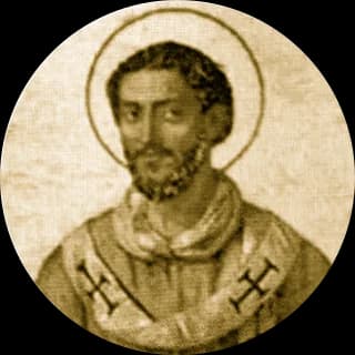 Portrait medallion of Pope Caius, after the basilica frieze