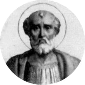 Portrait medallion of Pope Callixtus I, after the basilica frieze