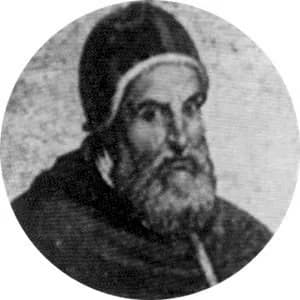 Portrait medallion of Pope Clement VIII, after the basilica frieze