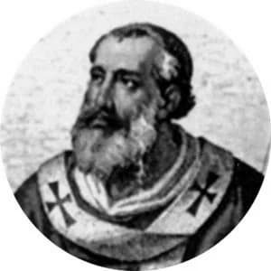 Portrait medallion of Pope Constantine, after the basilica frieze