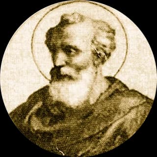Portrait medallion of Pope Eleutherius, after the basilica frieze