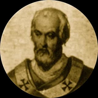 Portrait medallion of Pope Eugene III, after the basilica frieze
