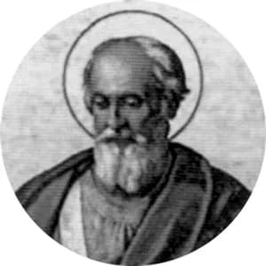 Portrait medallion of Pope Eusebius, after the basilica frieze