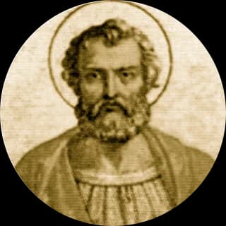 Portrait medallion of Pope Felix I, after the basilica frieze