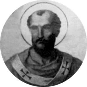 Portrait medallion of Pope Gregory I, after the basilica frieze