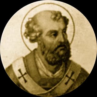 Portrait medallion of Pope Hilarius, after the basilica frieze
