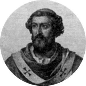 Portrait medallion of Pope Honorius I, after the basilica frieze
