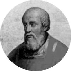 Portrait medallion of Pope Honorius II, after the basilica frieze