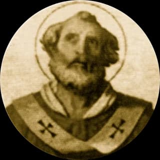 Portrait medallion of Pope Hormisdas, after the basilica frieze