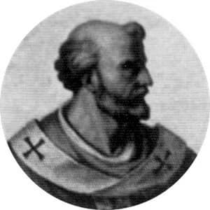 Portrait medallion of Pope Innocent II, after the basilica frieze