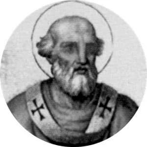 Portrait medallion of Pope John I, after the basilica frieze