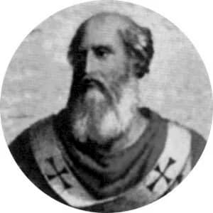 Portrait medallion of Pope John II, after the basilica frieze