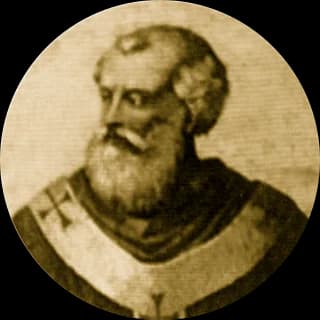Portrait medallion of Pope John III, after the basilica frieze