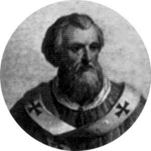 Portrait medallion of Pope John IX, after the basilica frieze