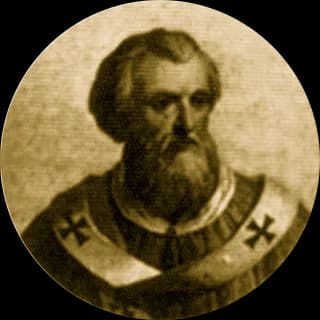 Portrait medallion of Pope John IX, after the basilica frieze
