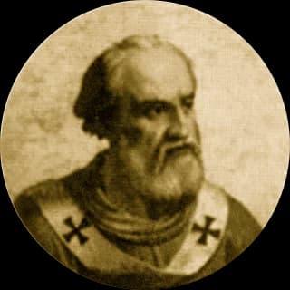 Portrait medallion of Pope John VIII, after the basilica frieze